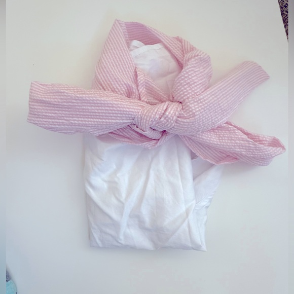 Mud Pie Baby Girl Bow Swaddle - Picture 4 of 5